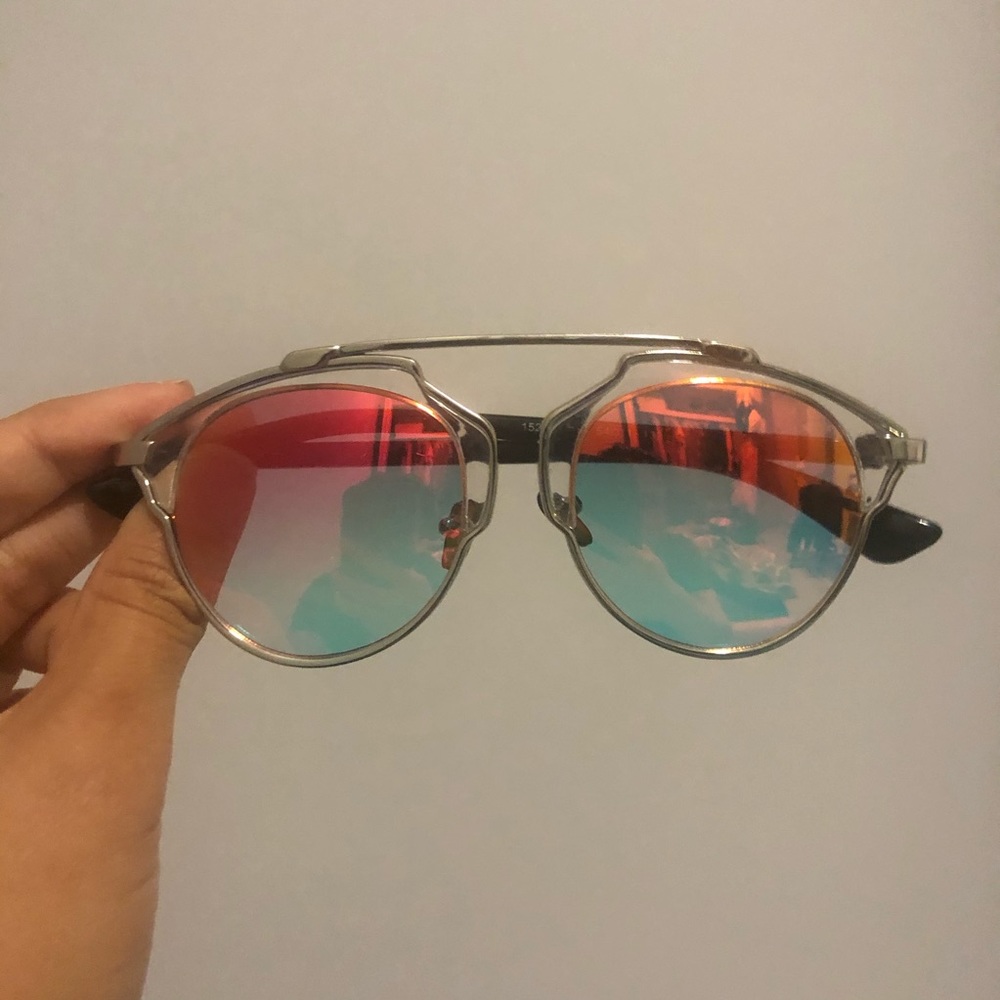 Two Tone Fashion Sun Glasses